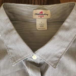J. Crew Button Up Pinstripe Shirt